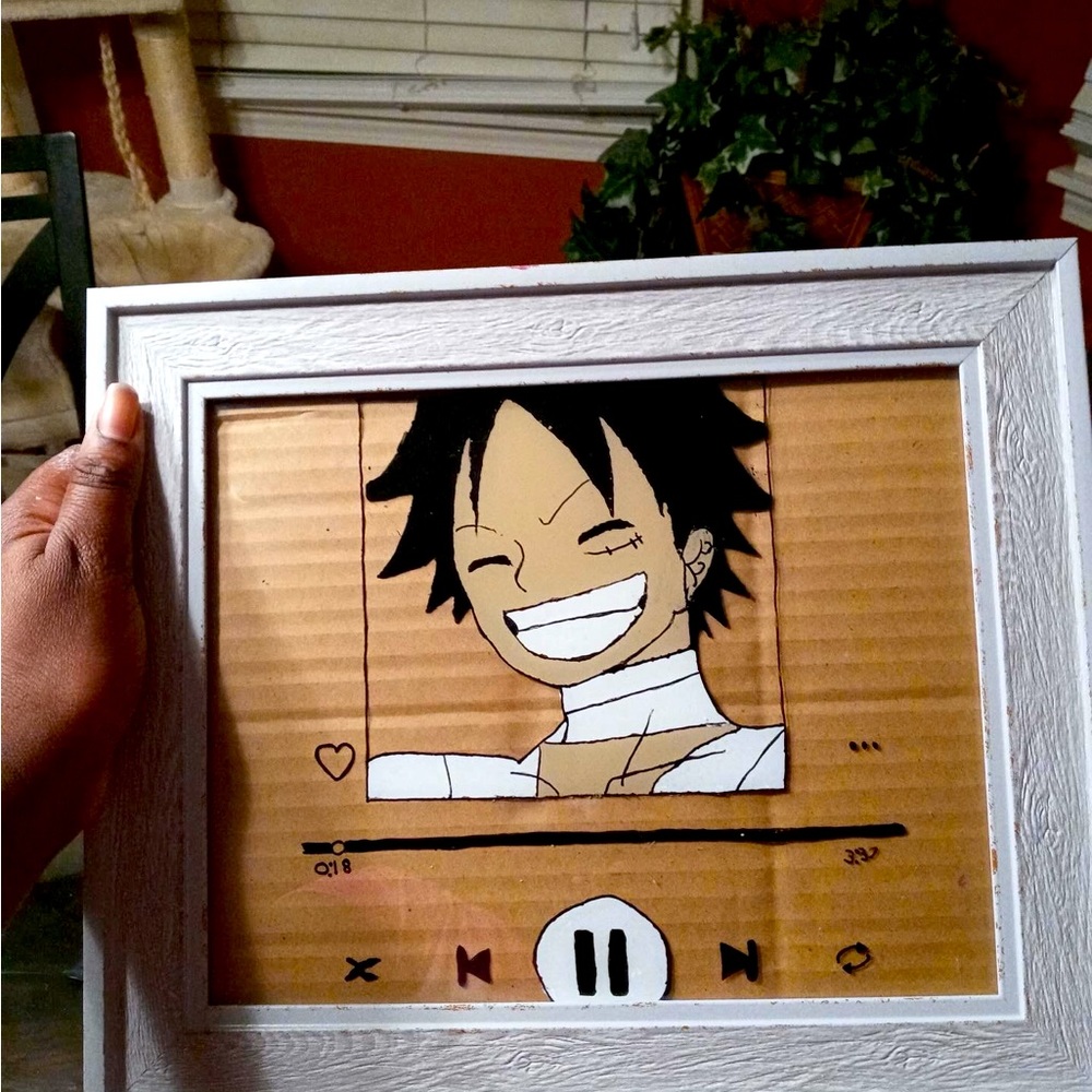 Anime glass paintings